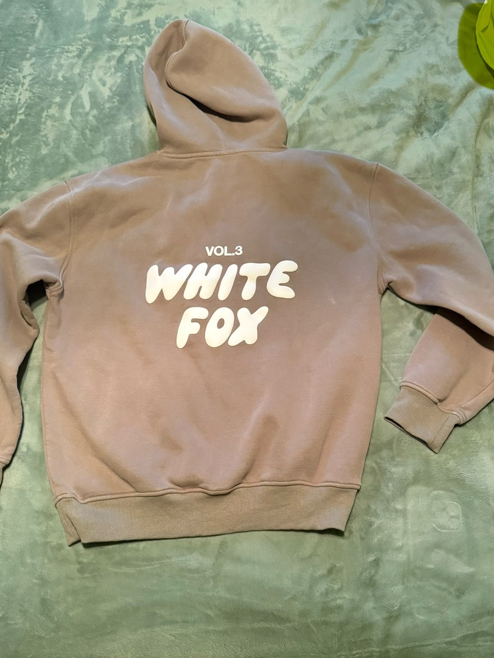 White Fox Boutique Brown Tan Pullover Hoodie